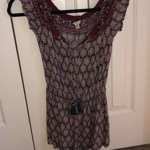 American Eagle Paisley Romper